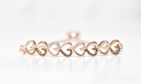 Chocolate Toned Swarovski Bar Bracelet in 18K Rose Gold Plating (Options Available), , Golden NYC Jewelry, Golden NYC Jewelry jewelryjewelry deals, swarovski crystal jewelry, groupon jewelry,, jewelry for mom,