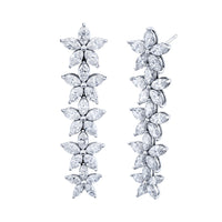 Graduated Floret Dangle Earrings