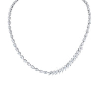 Marquise and Pear Shape Diamond Necklace
