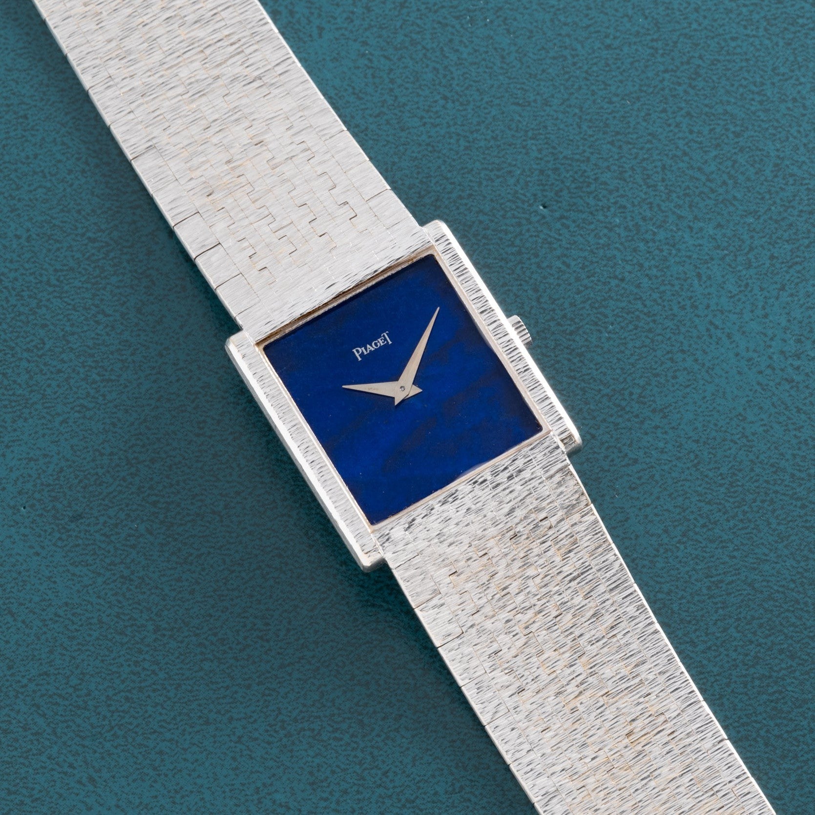 White Gold 'Lapis Lazuli' Dress Watch