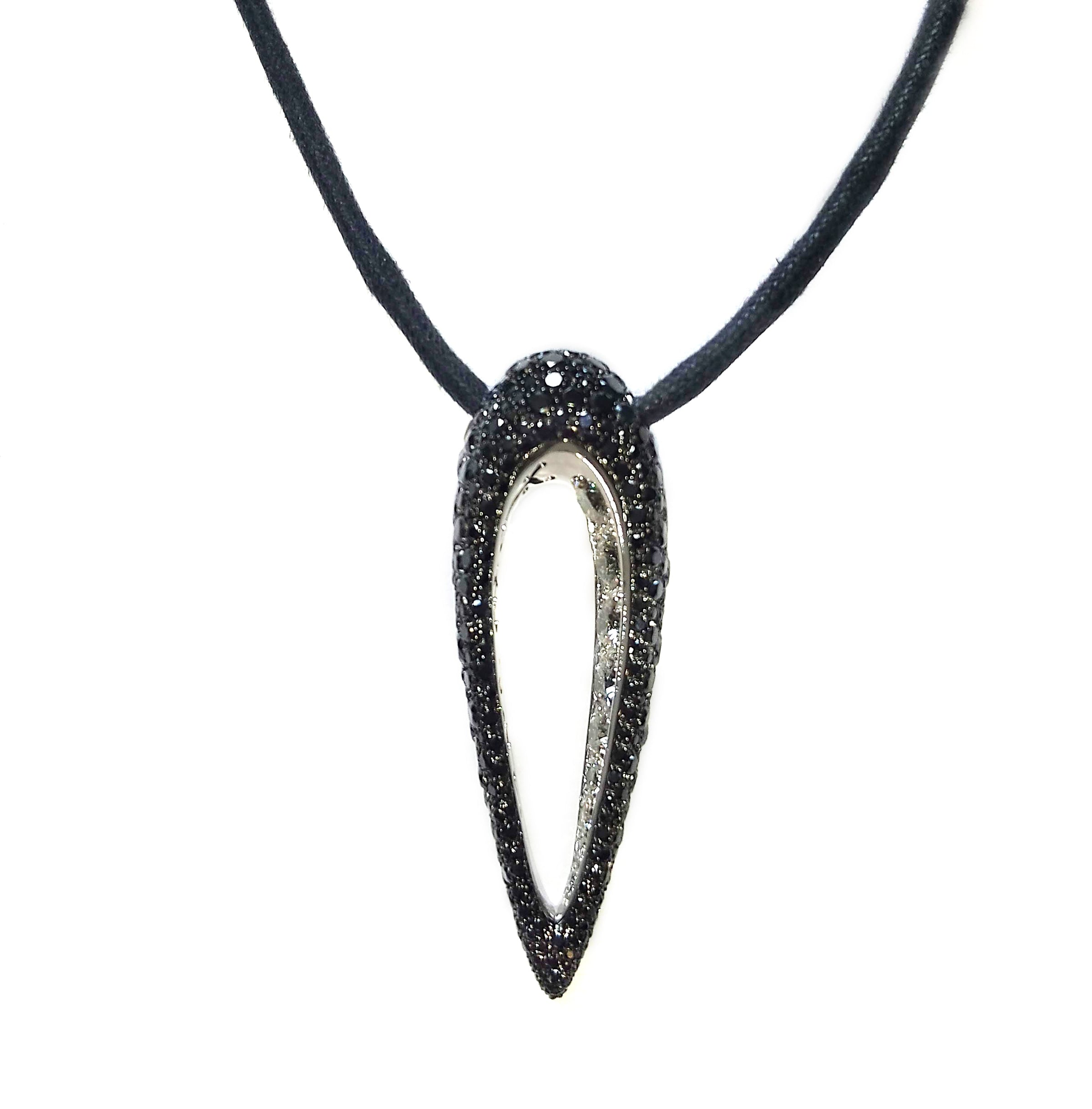 De Grisogono Polina Pendant With Blackened Gold And Diamonds