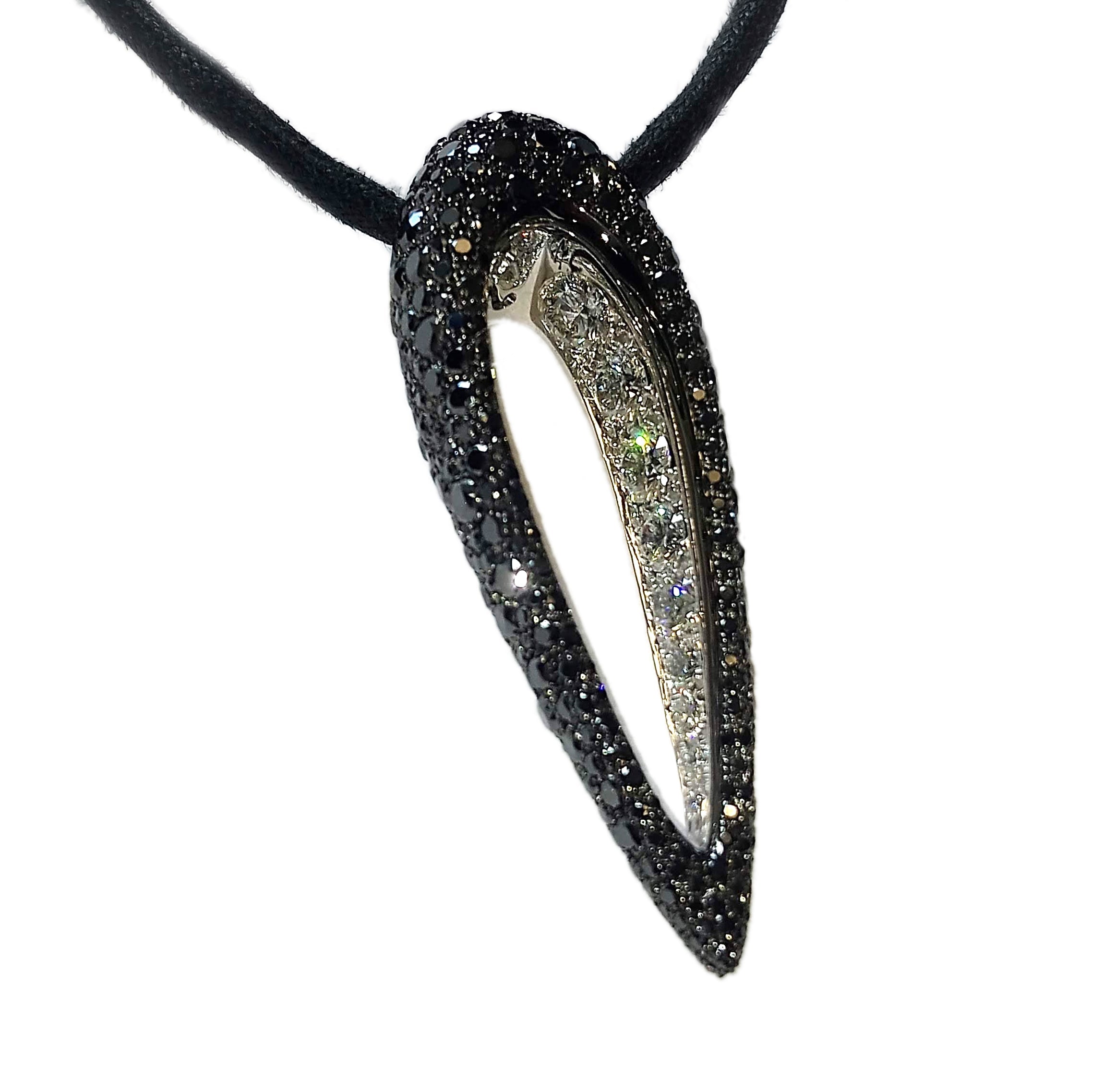 De Grisogono Polina Pendant With Blackened Gold And Diamonds
