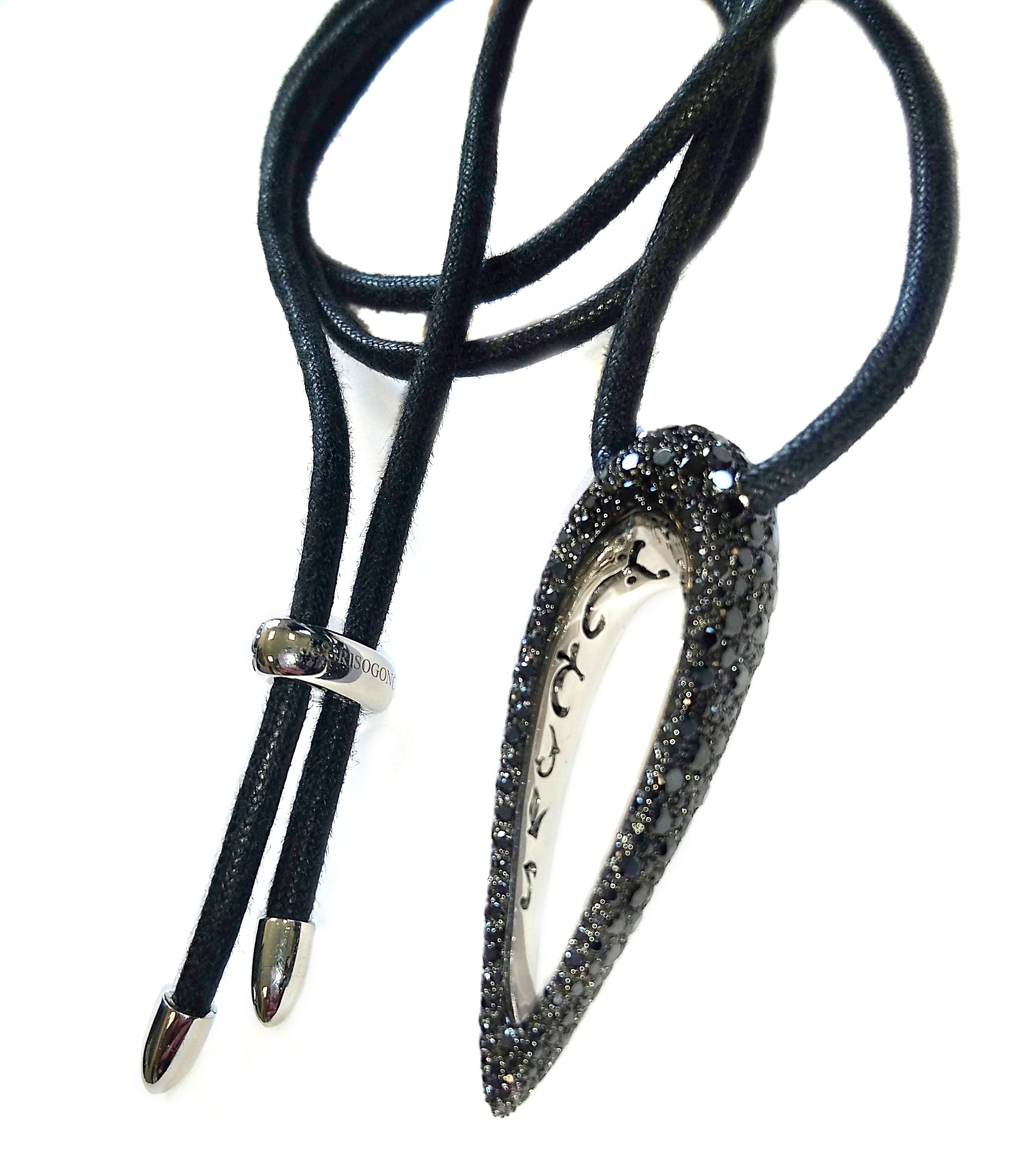 De Grisogono Polina Pendant With Blackened Gold And Diamonds