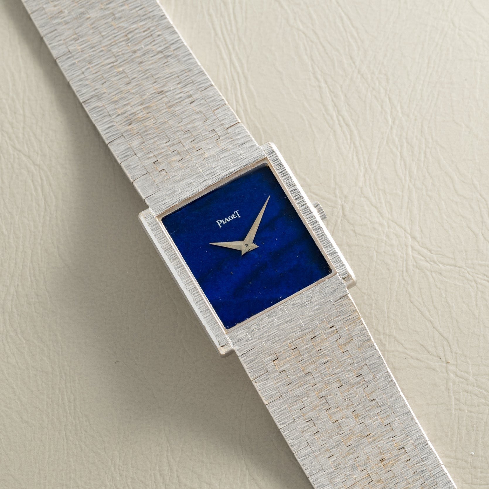 White Gold 'Lapis Lazuli' Dress Watch