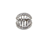 Damiani 18K White Gold Abacus Diamond Lady's Ring