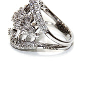 Damiani 18K White Gold Abacus Diamond Lady's Ring