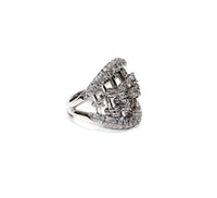 Damiani 18K White Gold Abacus Diamond Lady's Ring