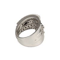 Damiani 18K White Gold Diamond & Blue Sapphire Lady's Ring