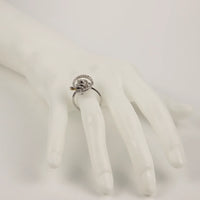 Damiani 18K White Gold Diamond Rose Lady's Ring