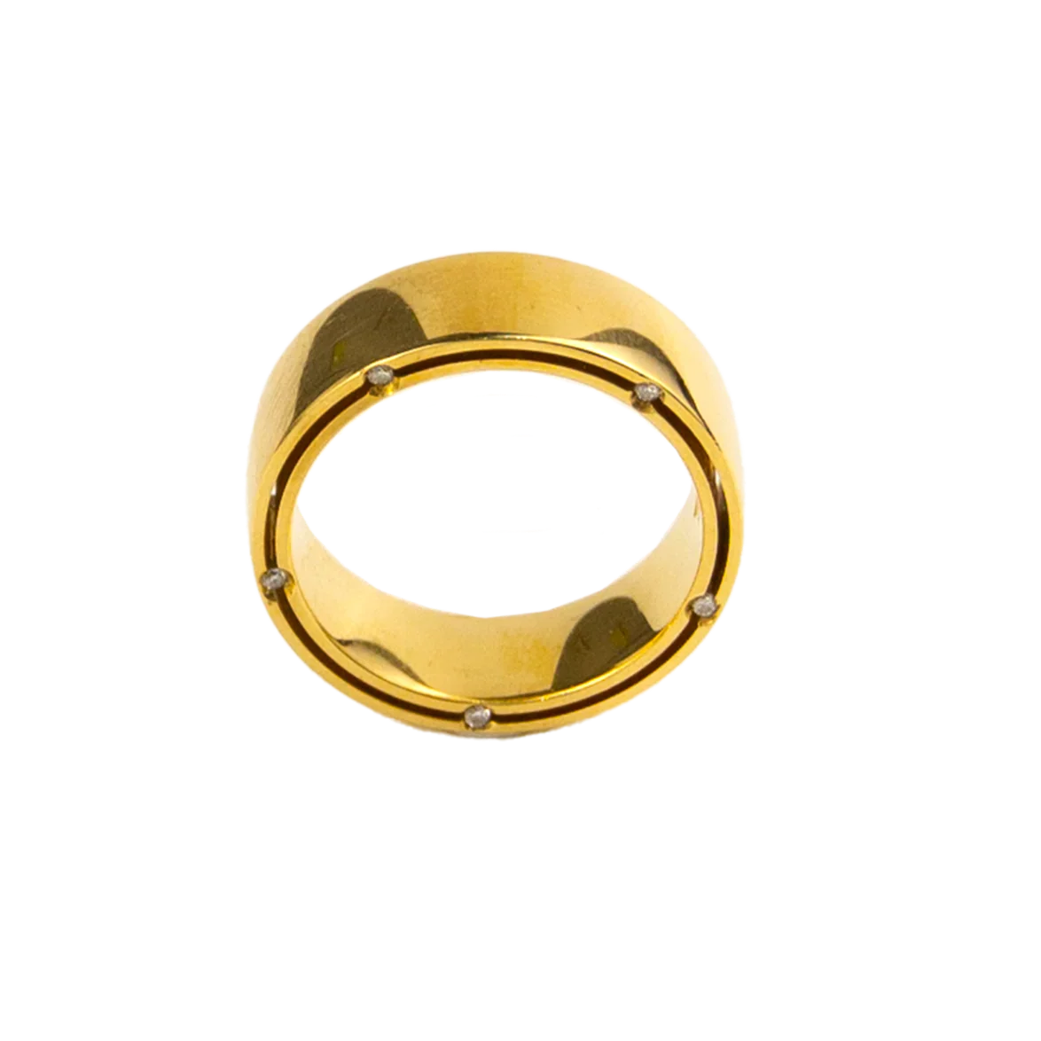 Damiani 18K Yellow Gold Diamond Lady's Ring