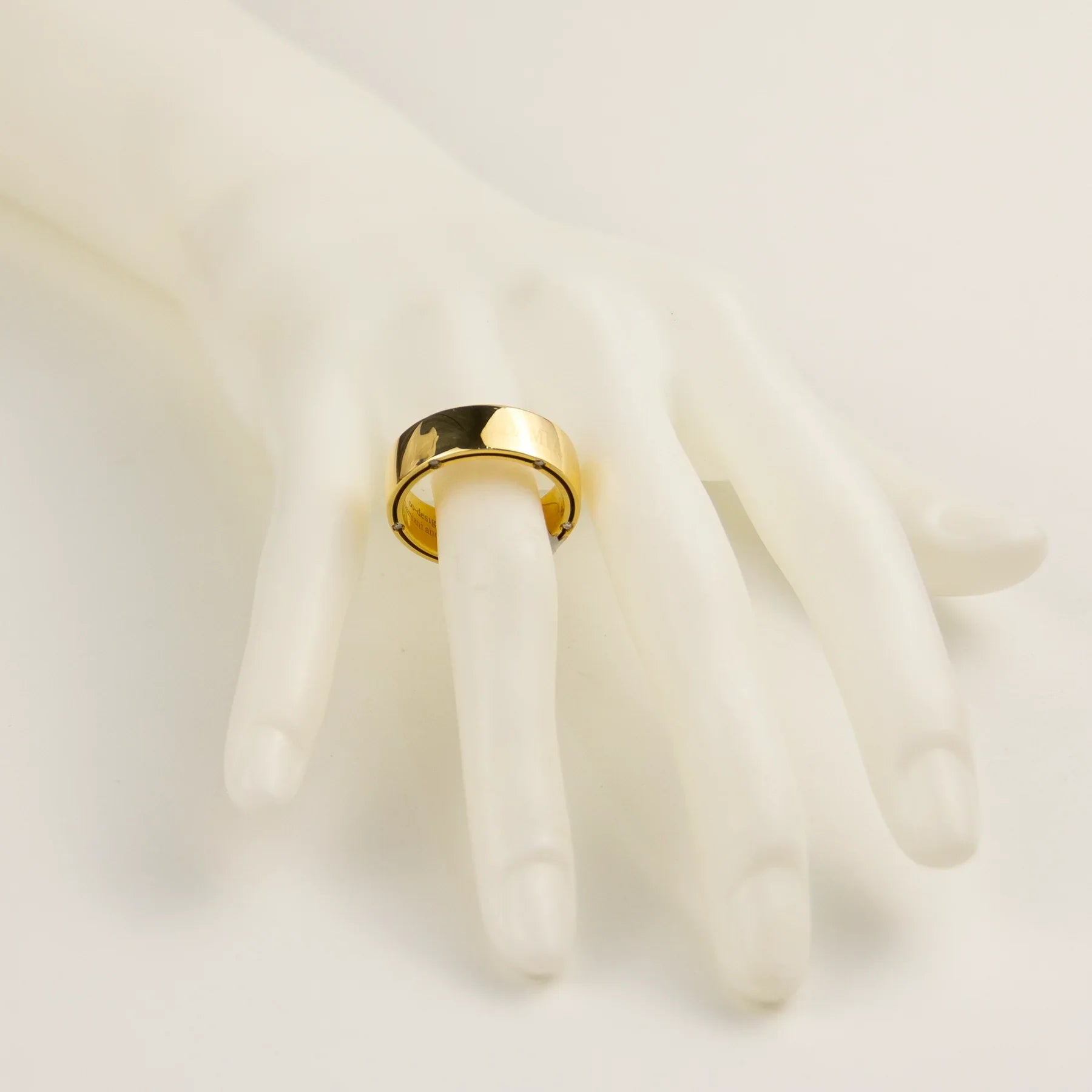 Damiani 18K Yellow Gold Diamond Lady's Ring