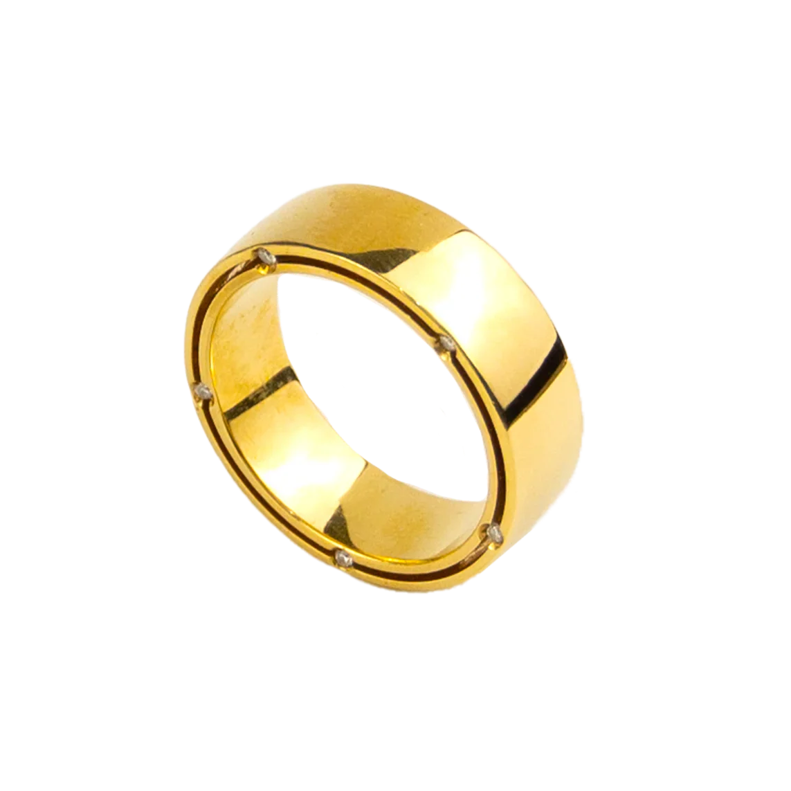 Damiani 18K Yellow Gold Diamond Lady's Ring