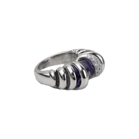 De Grisogono 18K White Gold Amethyst & Diamond Lady's Ring
