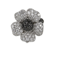 De Grisogono 18K White Gold Flower Diamond Lady's Ring