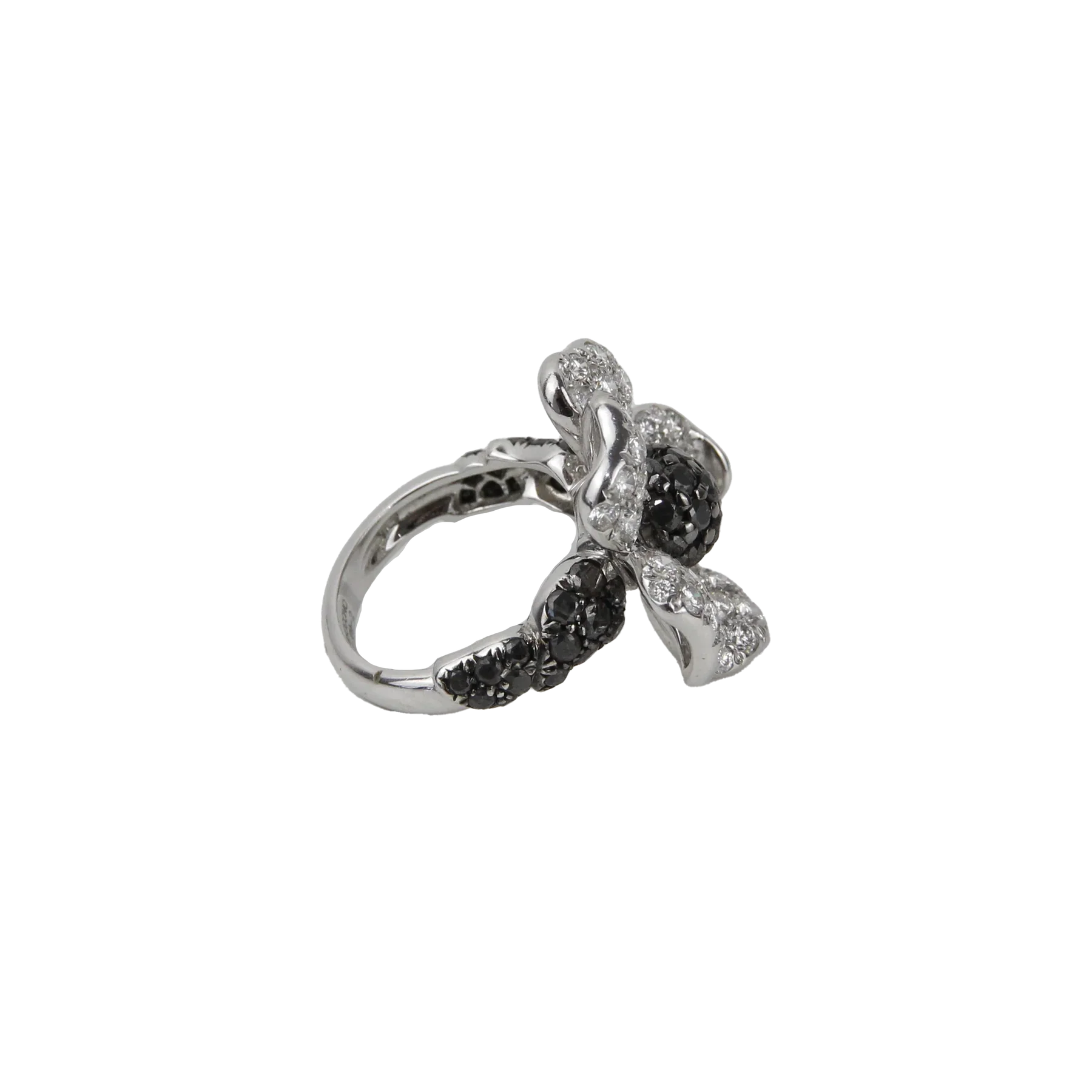 De Grisogono 18K White Gold Flower Diamond Lady's Ring