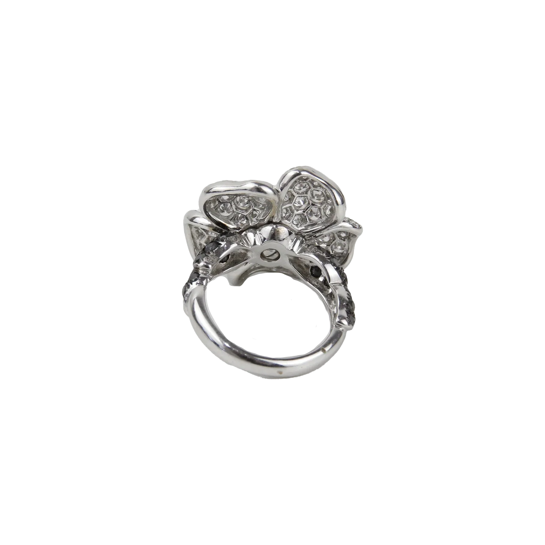De Grisogono 18K White Gold Flower Diamond Lady's Ring