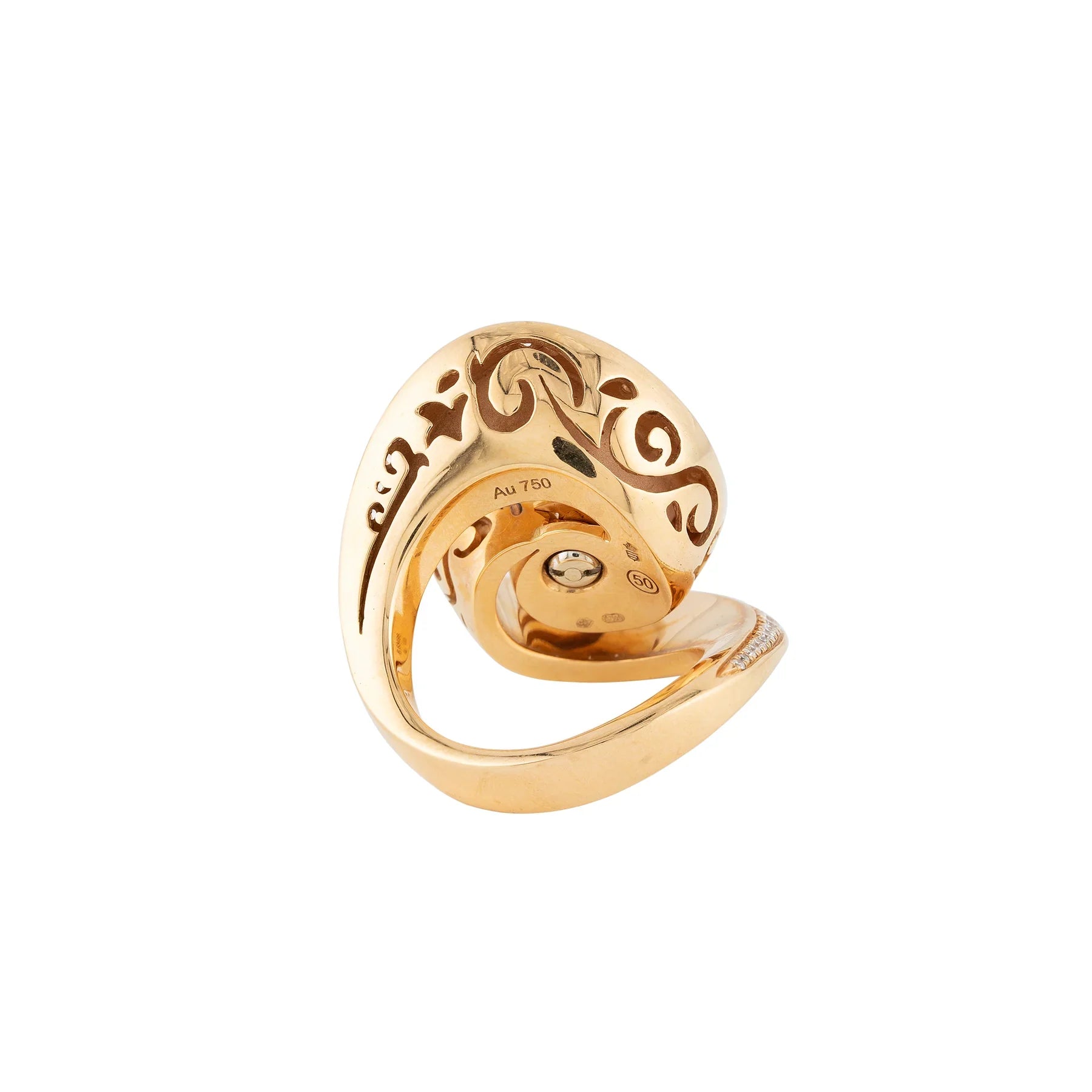 De Grisogono Chiocciolina Diamond Gold Lady's Ring