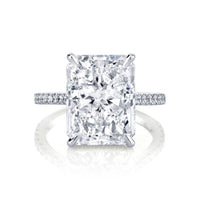 8.42 Carat Radiant Diamond Solitaire Ring