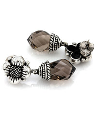 Dweck Quartz Earrings in Silver