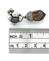 Dweck Quartz Earrings in Silver