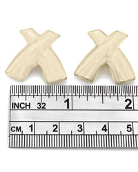 14KY Large X Earrings