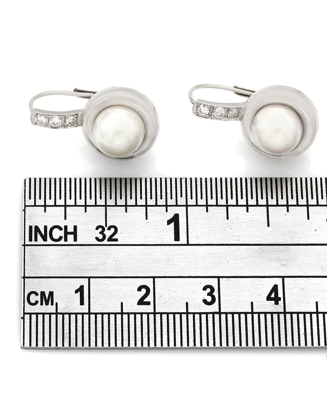 Pearl and Diamond Earrings