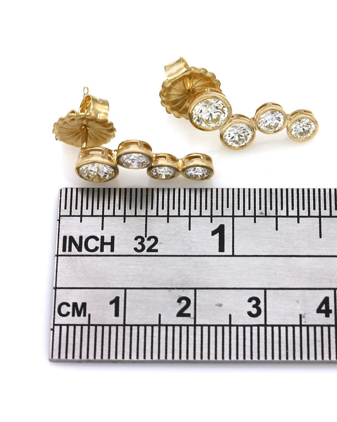 Diamond Journey Earrings in 18ky