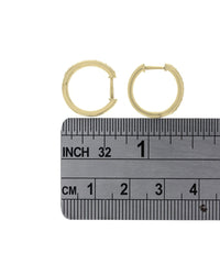 0.15ctw Diamond Hoop Earrings in 18K Yellow Gold