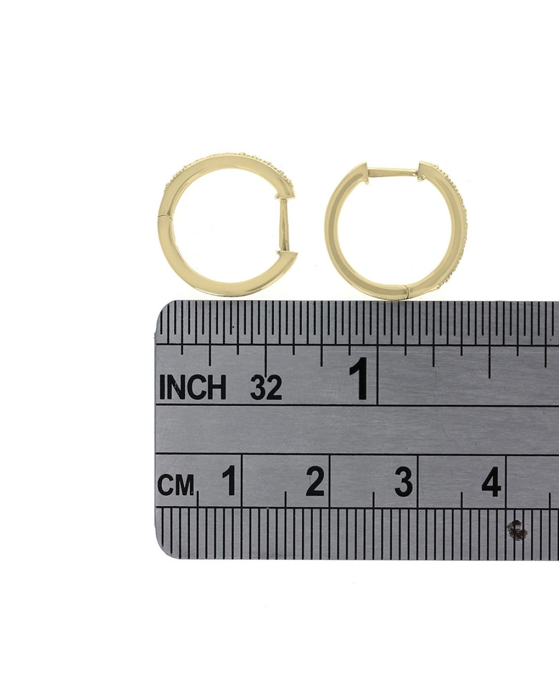 0.15ctw Diamond Hoop Earrings in 18K Yellow Gold