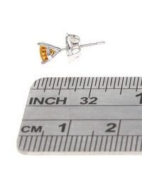 Yellow Sapphire Stud Earrings