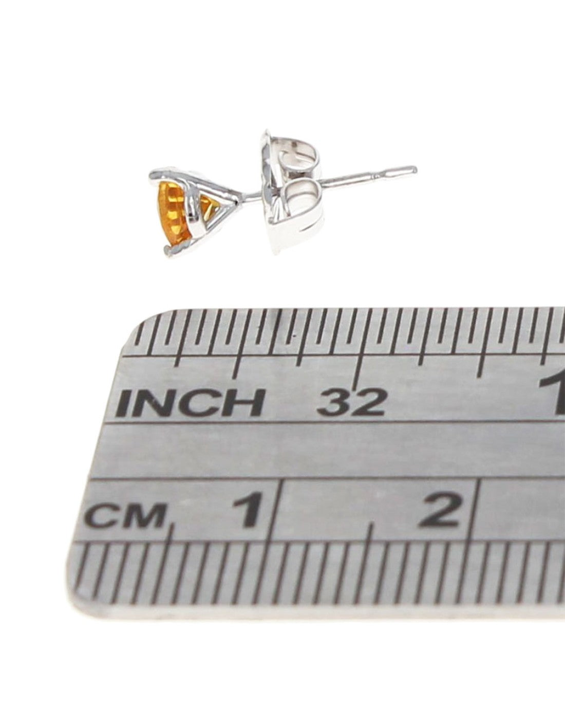 Yellow Sapphire Stud Earrings