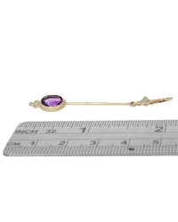 Amethyst Drop Dangle Earrings