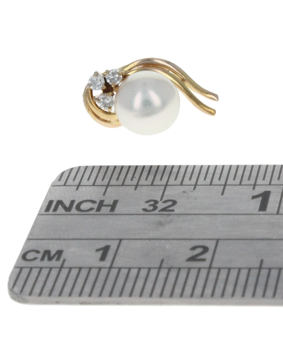 Pearl and Diamond Accent Earrings