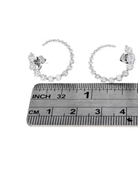Graduated Diamond Circle Earrings