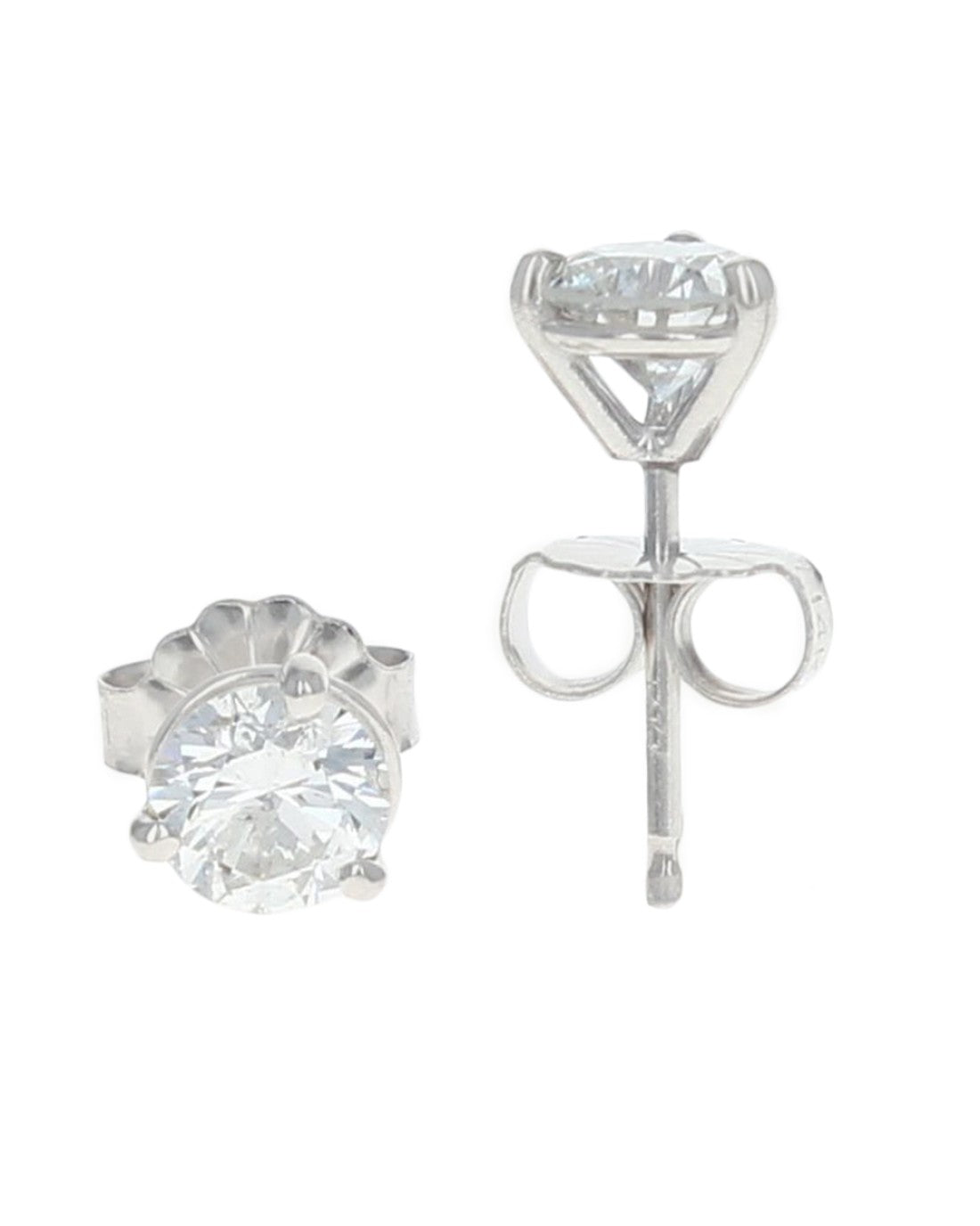 Diamond Martini Stud Earrings