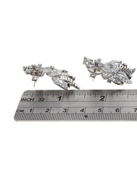 Vintage Diamond Folate Spray Earrings
