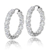 Inside Outside Diamond Hoop Earrings