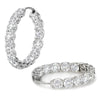 Inside Outside Diamond Hoop Earrings