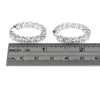 Inside Outside Diamond Hoop Earrings