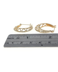 Bright Open Cut Tapered Earrings