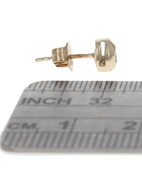 Round Diamond Bezel Mounted Studs