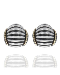 Lagos Caviar Shrimp Earrings in Silver and Gold
