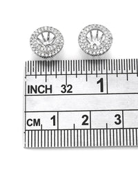 Diamond Pave Stud Earring Jackets