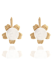 Mikimoto Cultured Pearl Flower Earrings