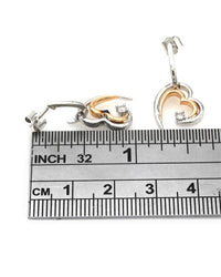 Jane Seymour Diamond Solitaire Open Hearts Earrings