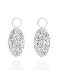 Diamond Pave Oval Earring Charms
