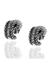 David Yurman Cable Collectibles Diamond Huggies