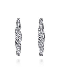 Gabriel & Co. Kaslique Collection Diamond Geometric Huggie Earrings