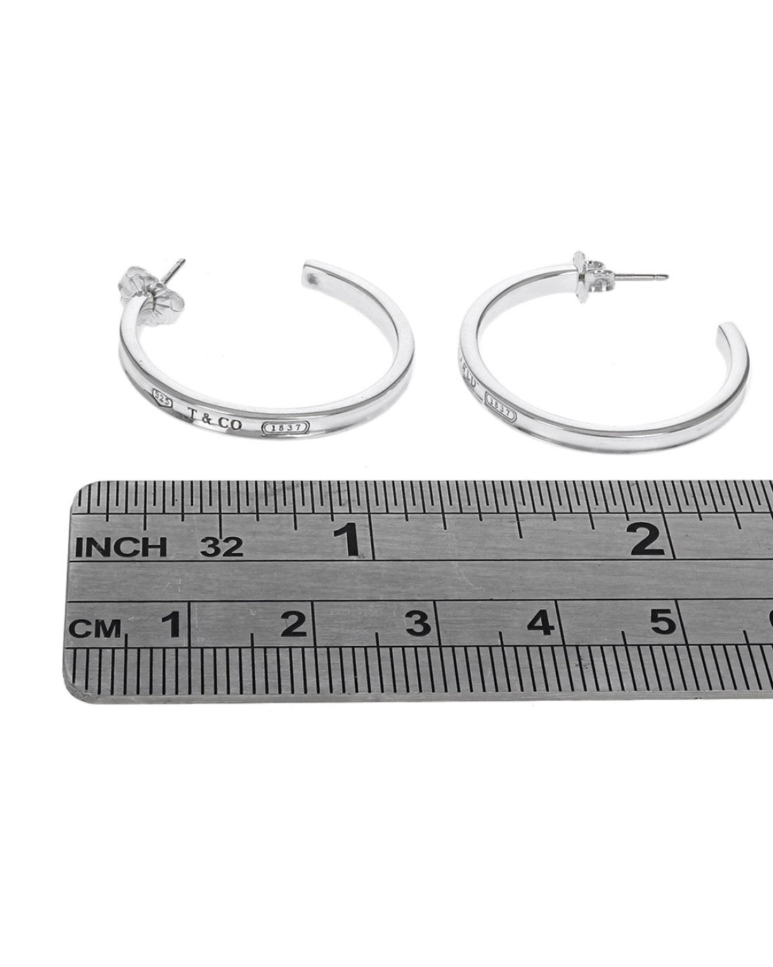 1837 Medium Hoop Earrings in Sterling Silver