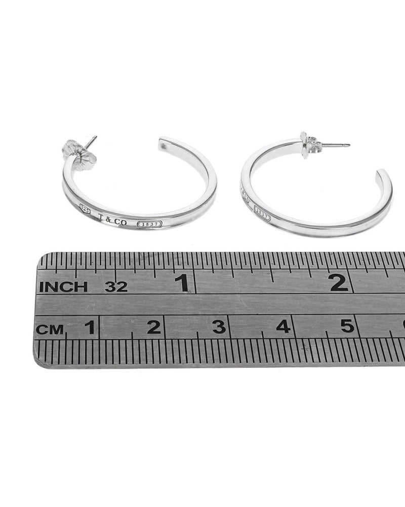 1837 Medium Hoop Earrings in Sterling Silver